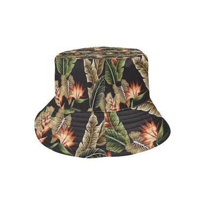 Tropical Flower Pattern Print Design TF014 Unisex Bucket Hat