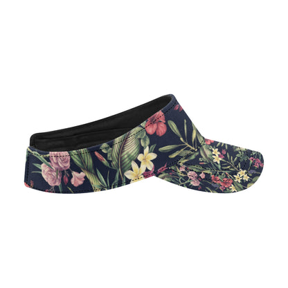 Tropical Flower Pattern Unisex Sun Visor