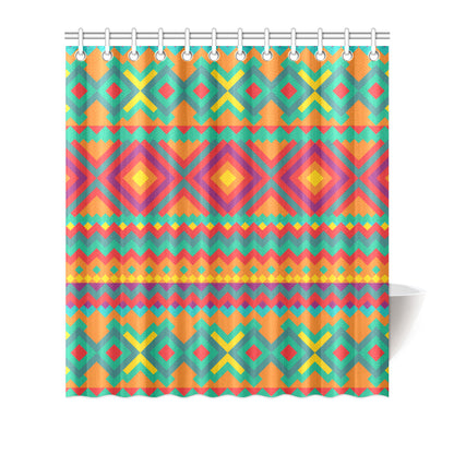 Mexican Pattern Print Design 04 Shower Curtain
