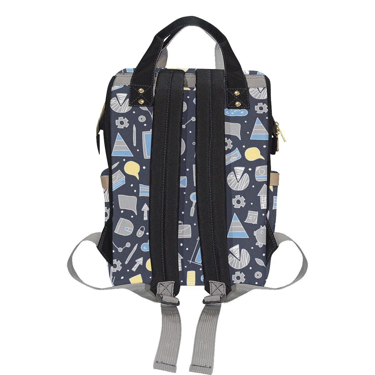 Accounting Financial Pattern Print Design 04 Diaper Bag Backpack