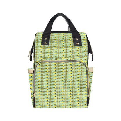 Trumpet Vintage Design Print Diaper Bag Backpack