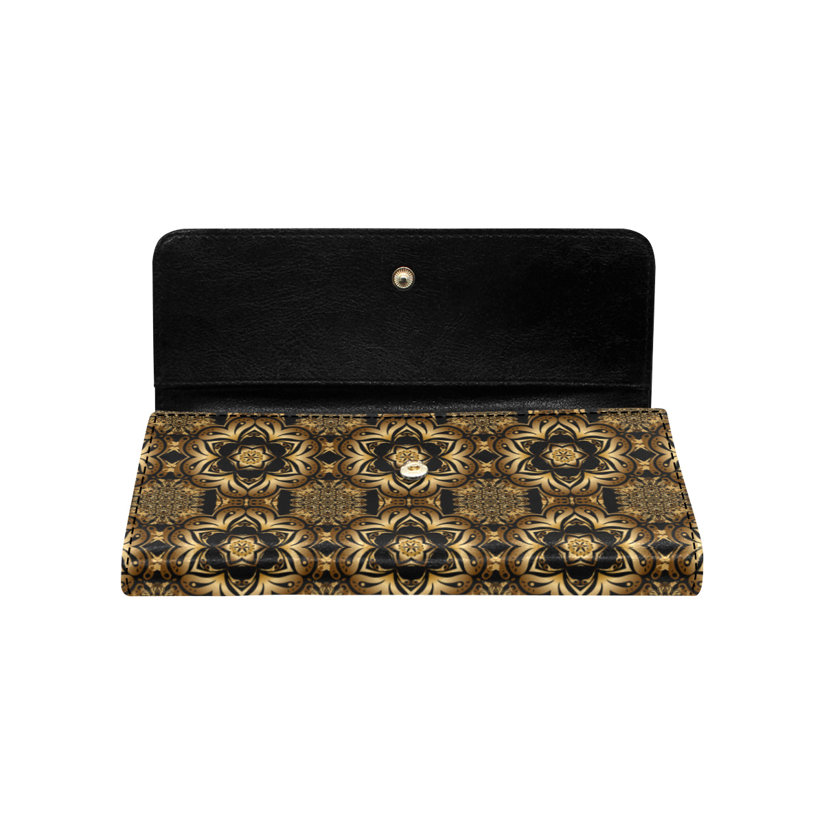 Celtic Pattern Print Design 07 Women's Trifold Wallet