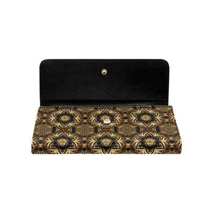 Celtic Pattern Print Design 07 Women's Trifold Wallet
