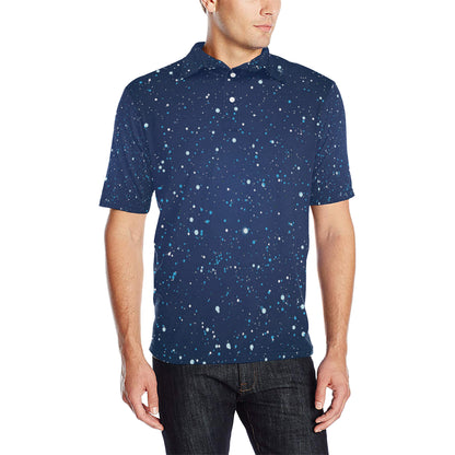 Night sky Pattern Print Design A03 Men Polo Shirt