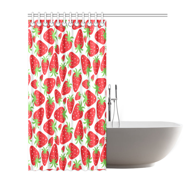 Strawberry Pattern Print Design SB01 Shower Curtain