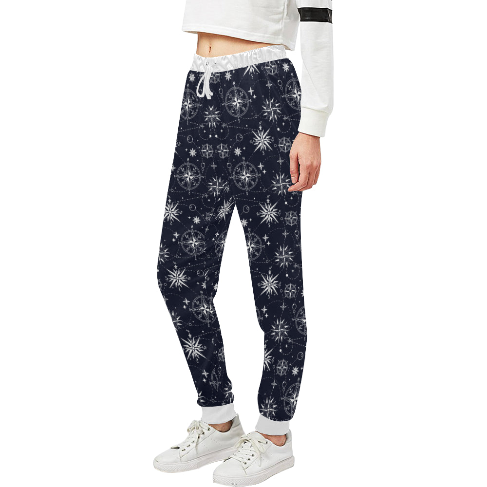 Nautical Sky Design Themed Print Unisex Sweatpants