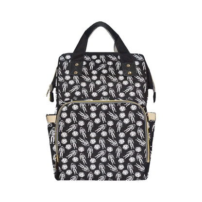 Astronaut Pattern Print Design 03 Diaper Bag Backpack