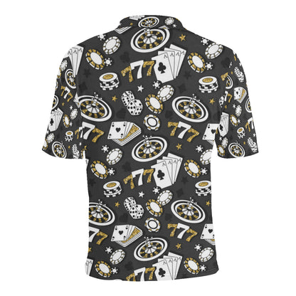 Casino Pattern Print Design 05 Men Polo Shirt