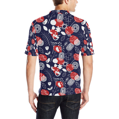 Nordic Pattern Print Design A02 Men Polo Shirt