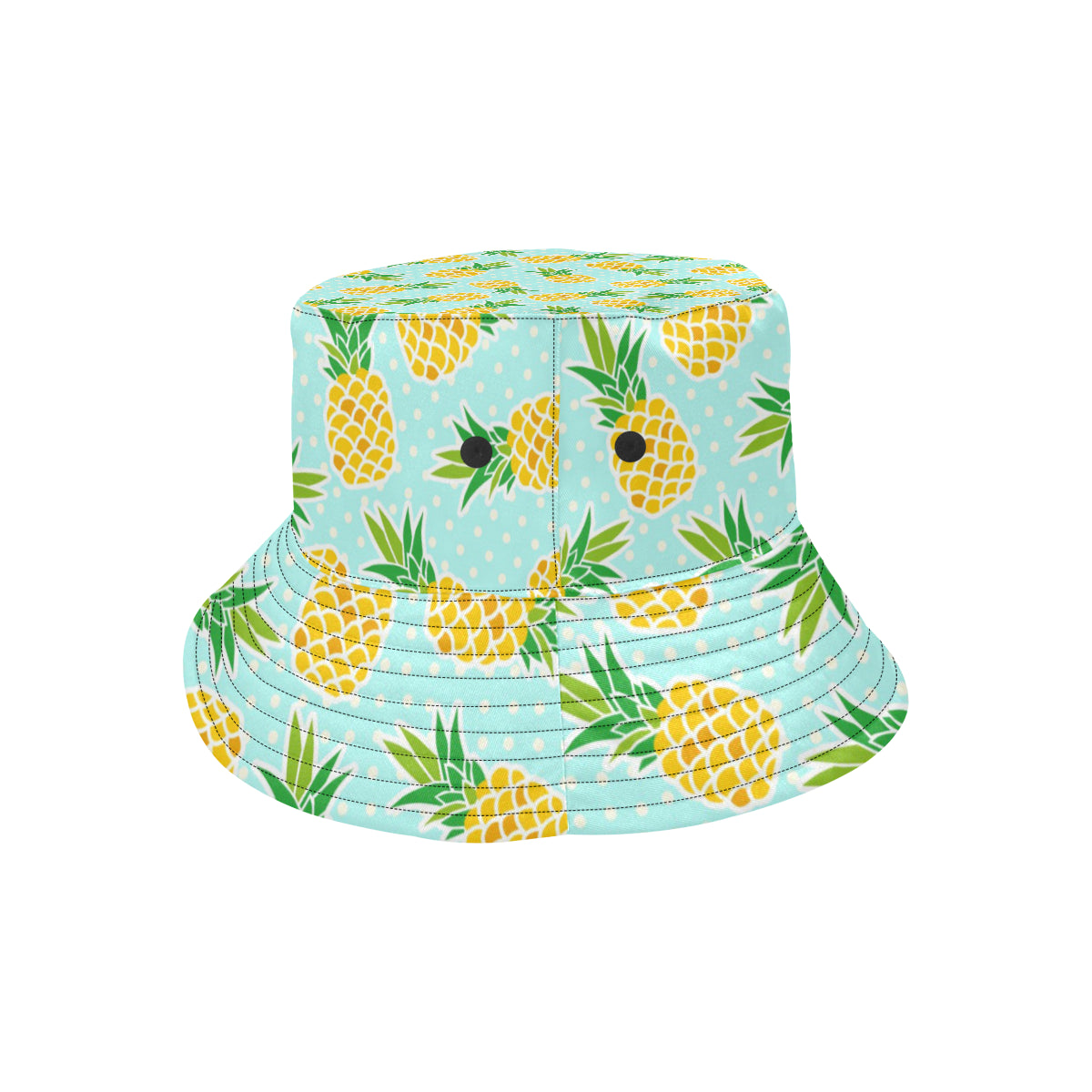 Pineapple Pattern Print Design PP01 Unisex Bucket Hat