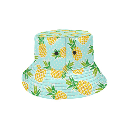 Pineapple Pattern Print Design PP01 Unisex Bucket Hat