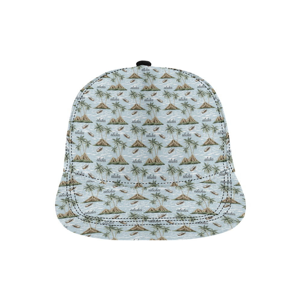 Aloha Hawaii island Design Themed Print Snapback Cap