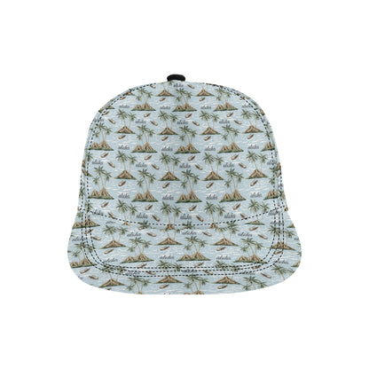 Aloha Hawaii island Design Themed Print Snapback Cap