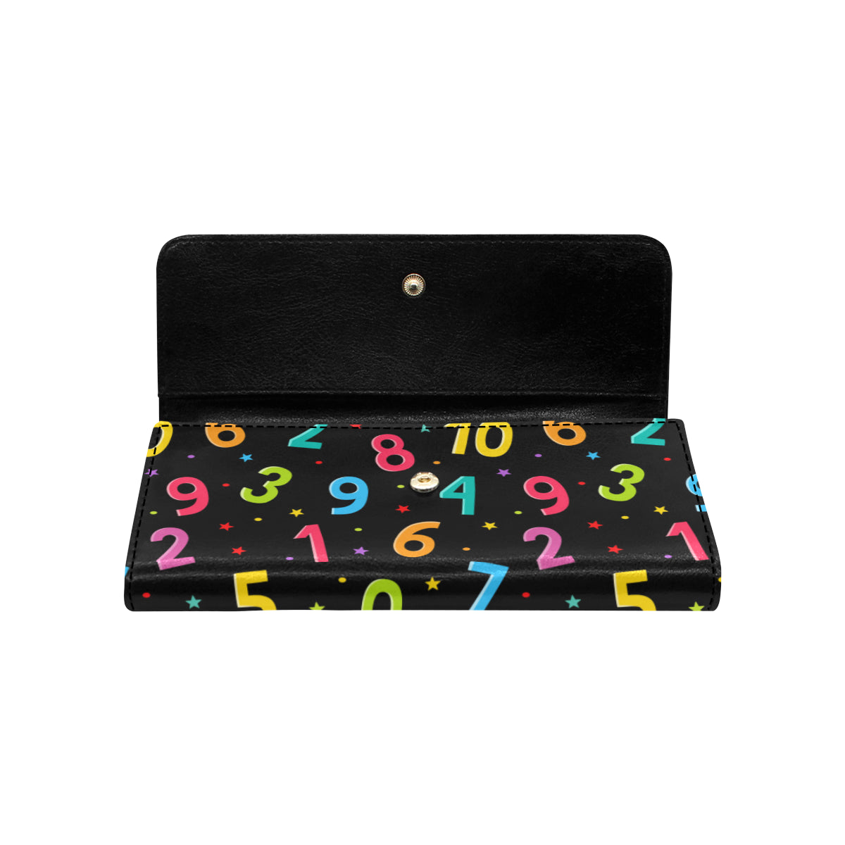 Number Pattern Print Design A04 Women's Trifold Wallet