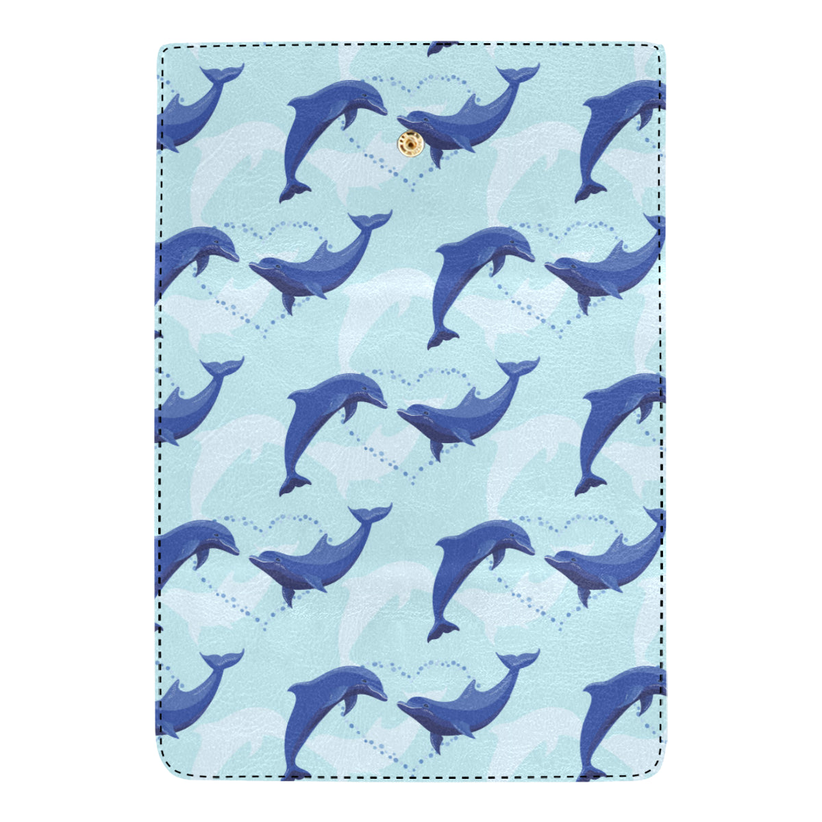 Dolphin Heart Pattern Women's Trifold Wallet