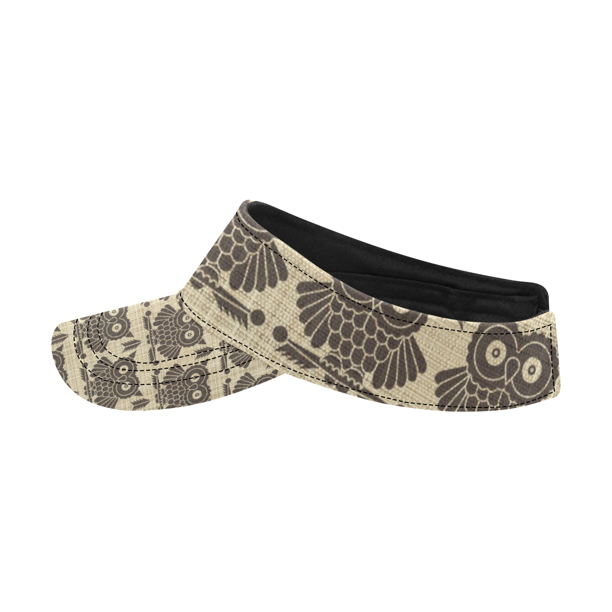 Owl Pattern Print Design A01 Unisex Sun Visor