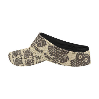 Owl Pattern Print Design A01 Unisex Sun Visor