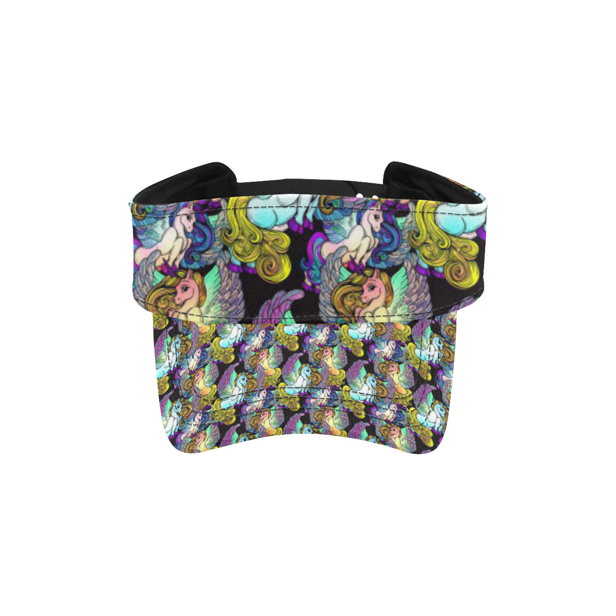 Unicorn With Wings Print Pattern Unisex Sun Visor