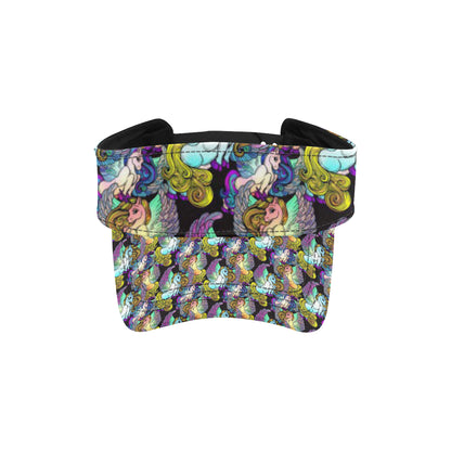 Unicorn With Wings Print Pattern Unisex Sun Visor