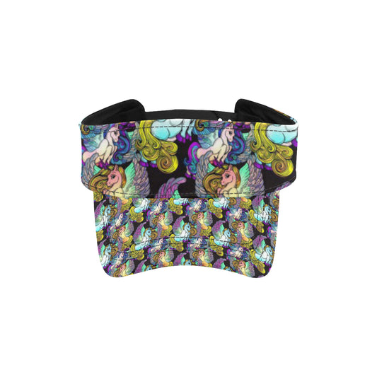 Unicorn With Wings Print Pattern Unisex Sun Visor