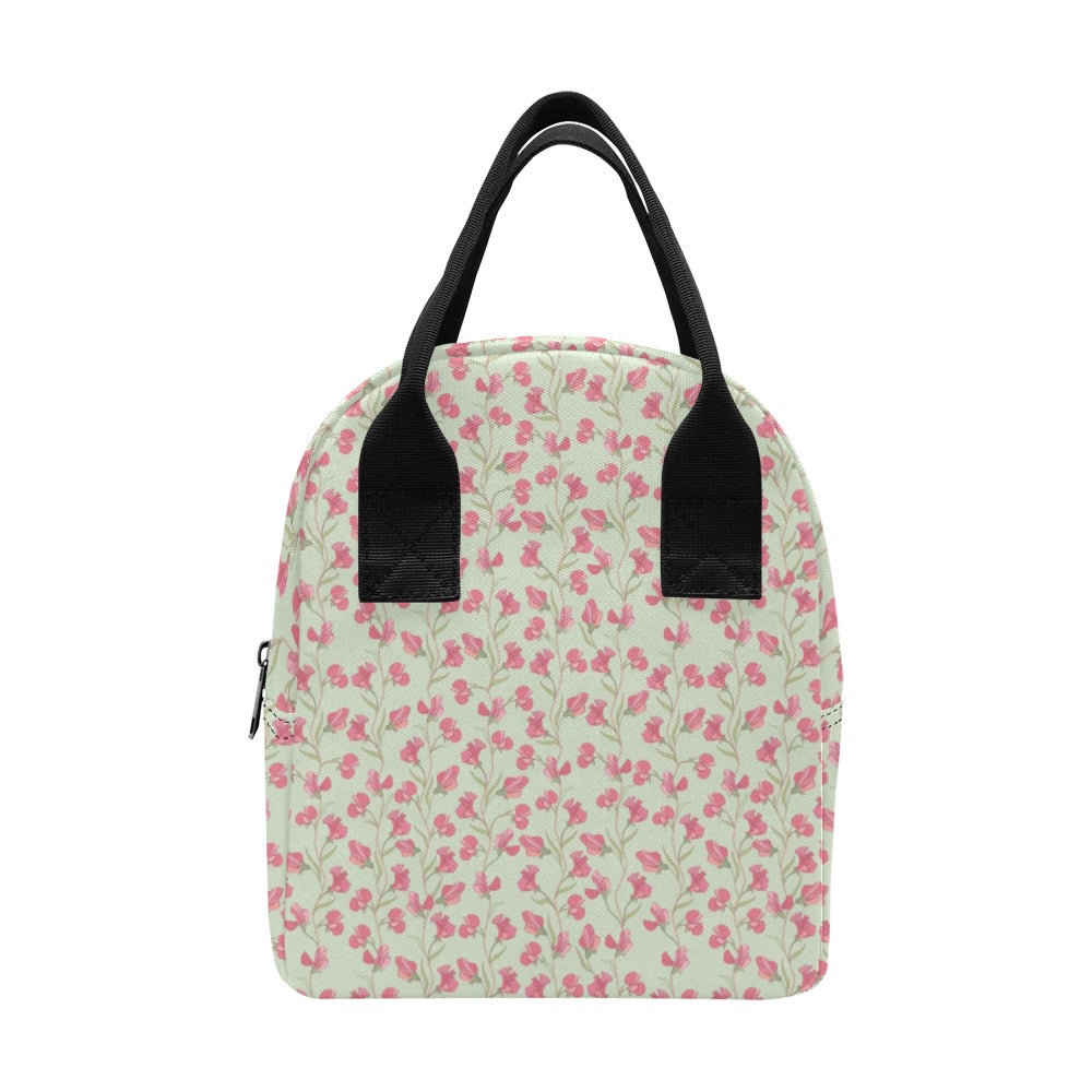 Sweet Pea Print Design LKS301 Insulated Lunch Bag