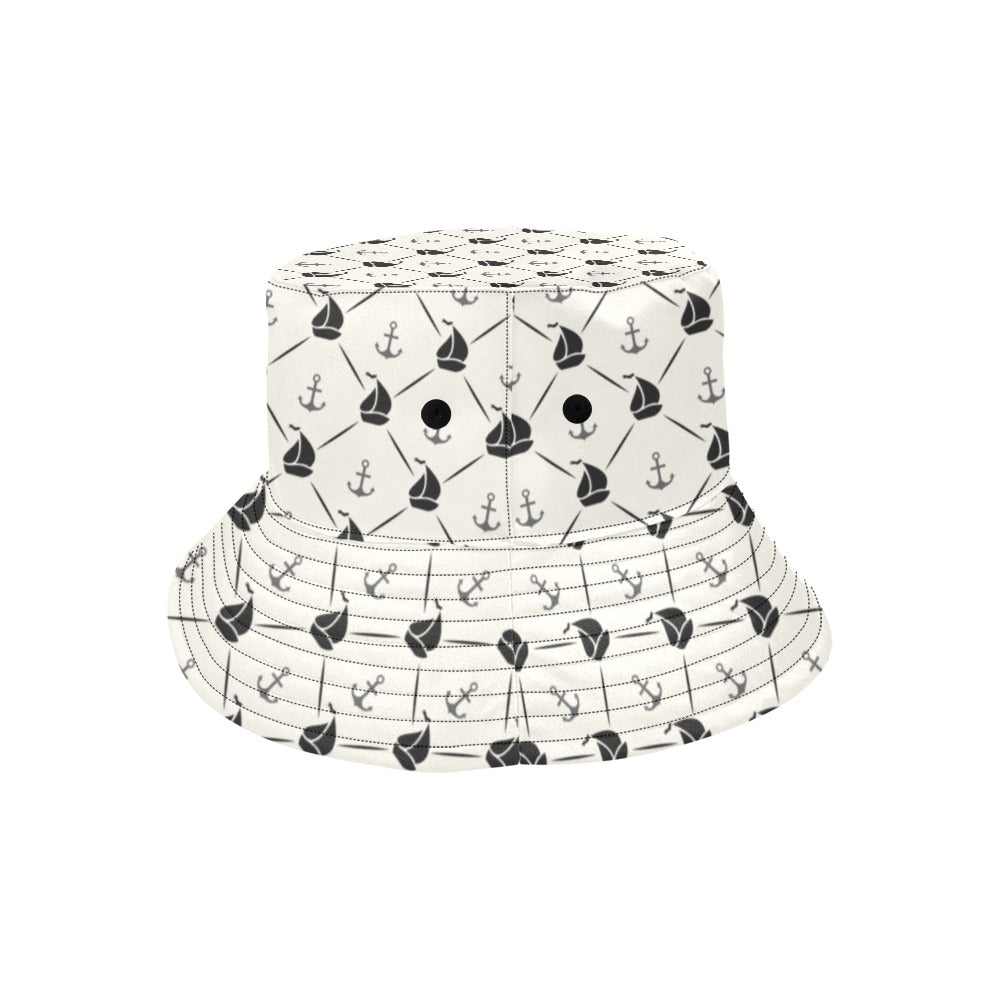 Sailboat Print Design LKS302 Unisex Bucket Hat