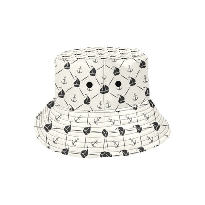 Sailboat Print Design LKS302 Unisex Bucket Hat