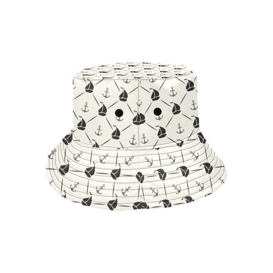 Sailboat Print Design LKS302 Unisex Bucket Hat