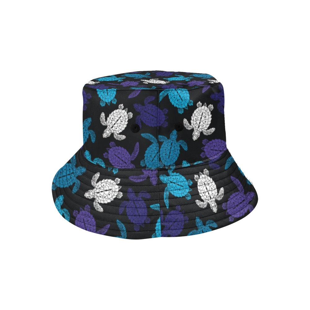 Sea Turtle Print Design LKS306 Unisex Bucket Hat