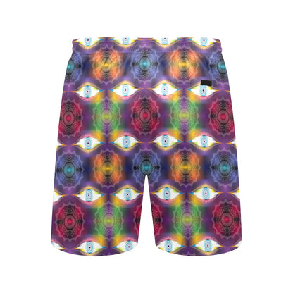 Chakra Eye Print Pattern Men's Swim Trunks Beach Shorts