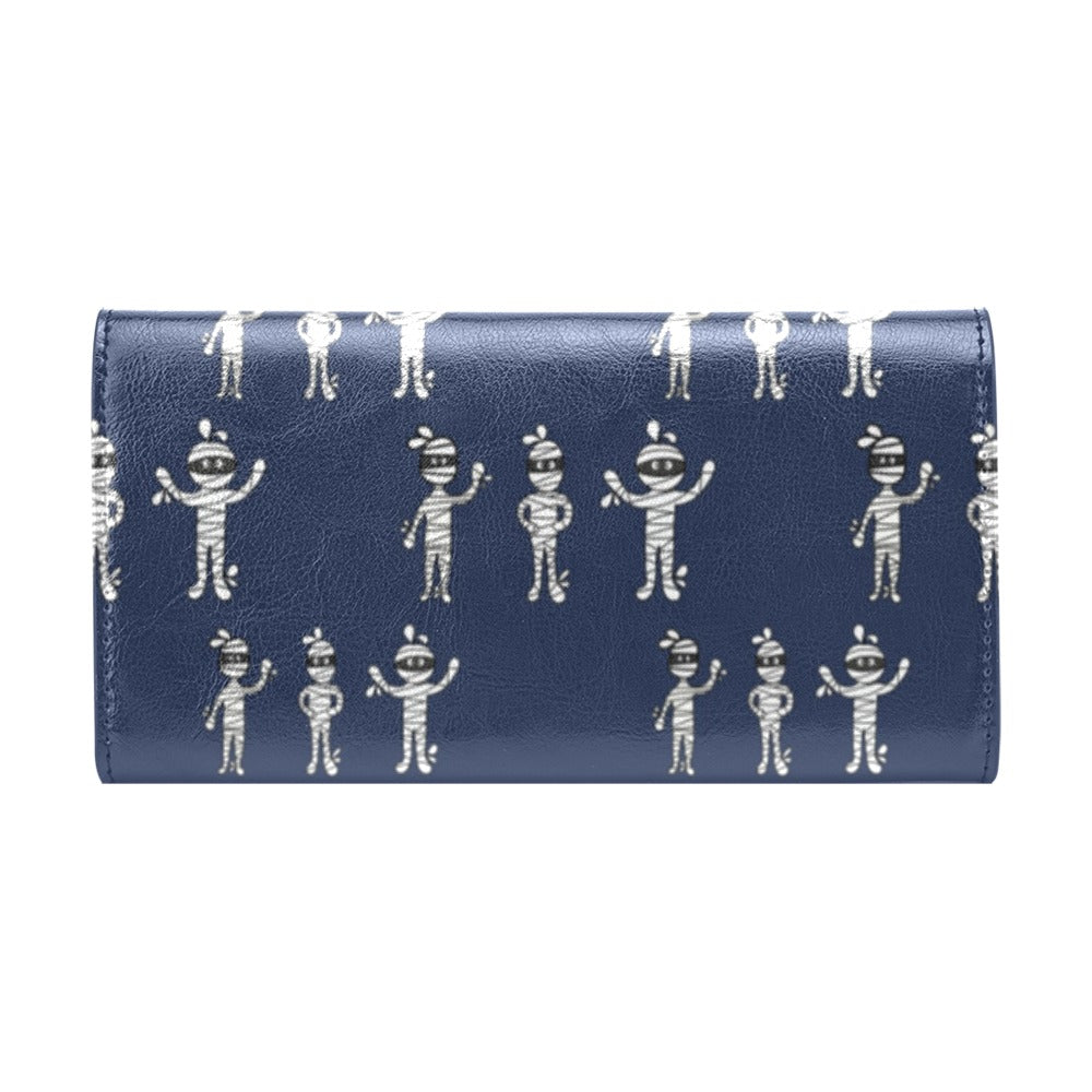 Mummy Print Design LKS306 Women's Trifold Wallet