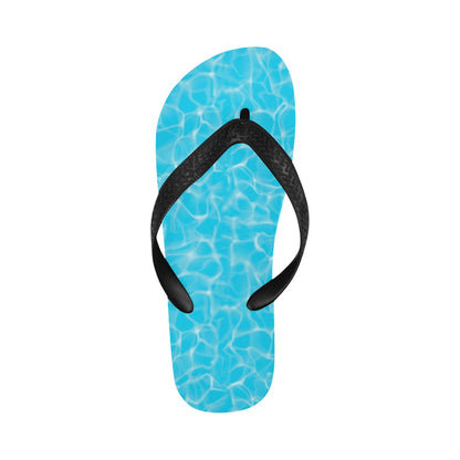 Swimming Pool Texture Print Design LKS301 Flip Flops
