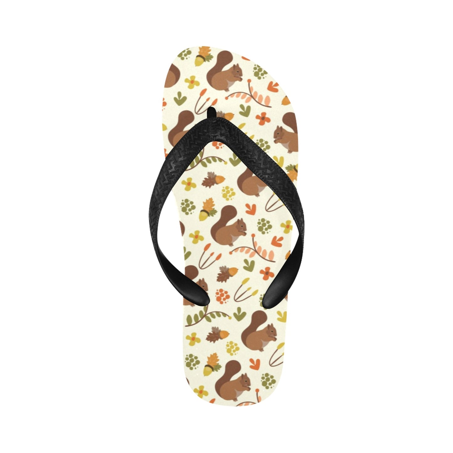 Squirrel Print Design LKS3010 Flip Flops