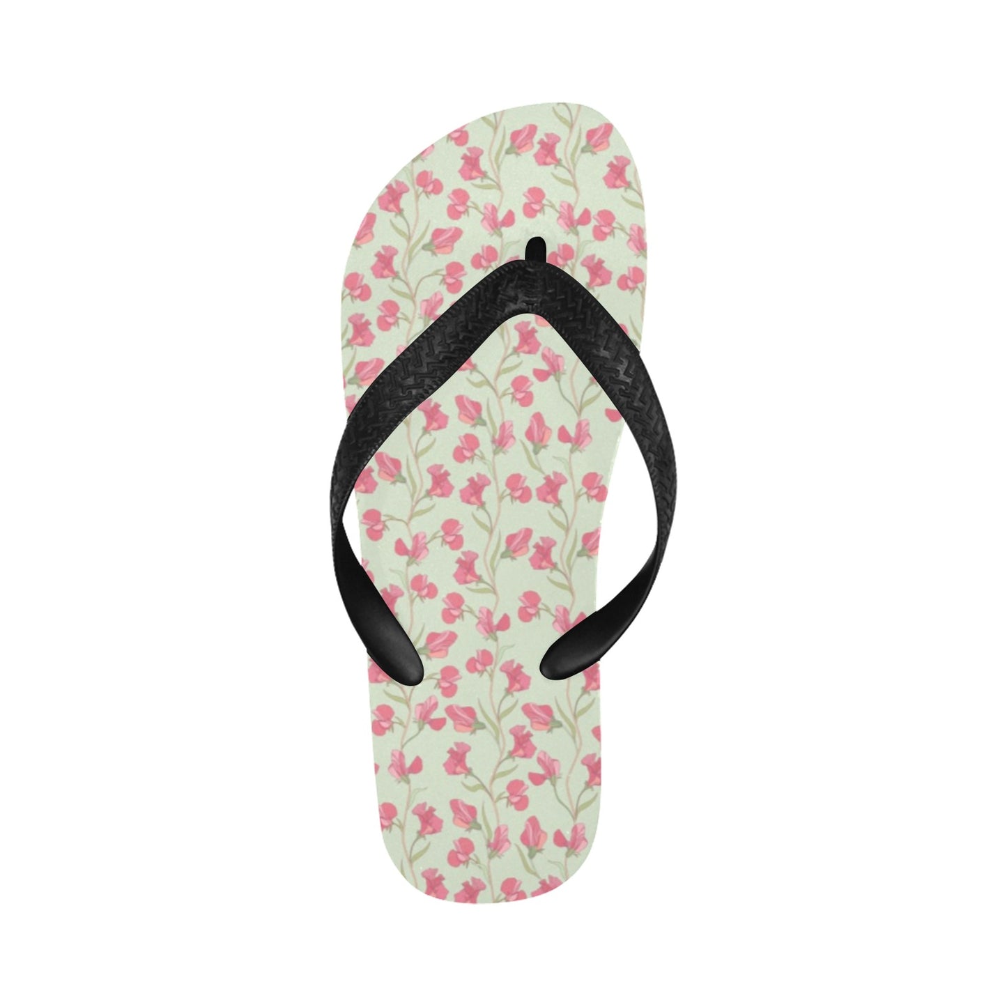 Sweet Pea Print Design LKS301 Flip Flops