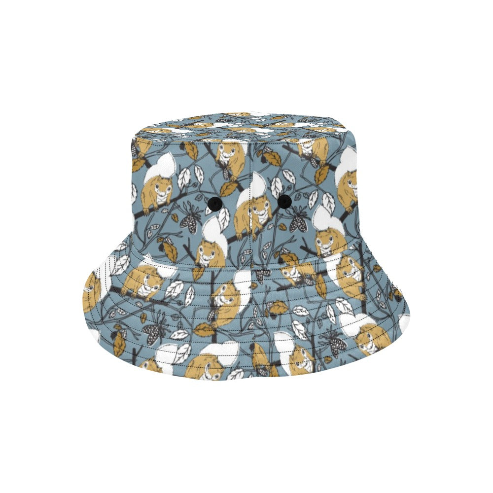 Squirrel Print Design LKS305 Unisex Bucket Hat