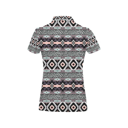 Safari Pattern Print Design LKS302 Women's Polo Shirt