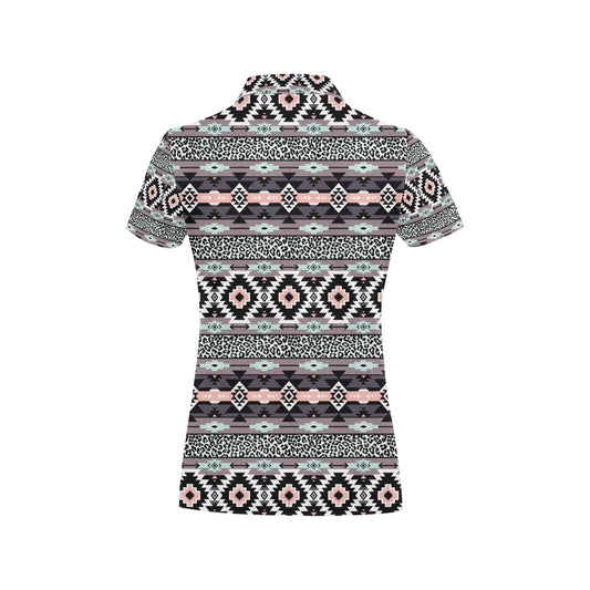 Safari Pattern Print Design LKS302 Women's Polo Shirt
