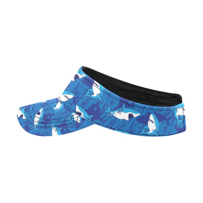 Shark Print Design LKS308 Unisex Sun Visor