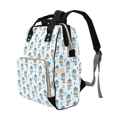 Ski Print Design LKS306 Diaper Bag Backpack