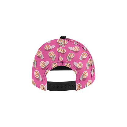 Beach Top View Umbrella Theme Snapback Cap
