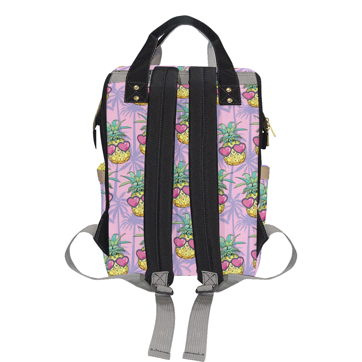 Pineapple Pattern Print Design PP06 Diaper Bag Backpack