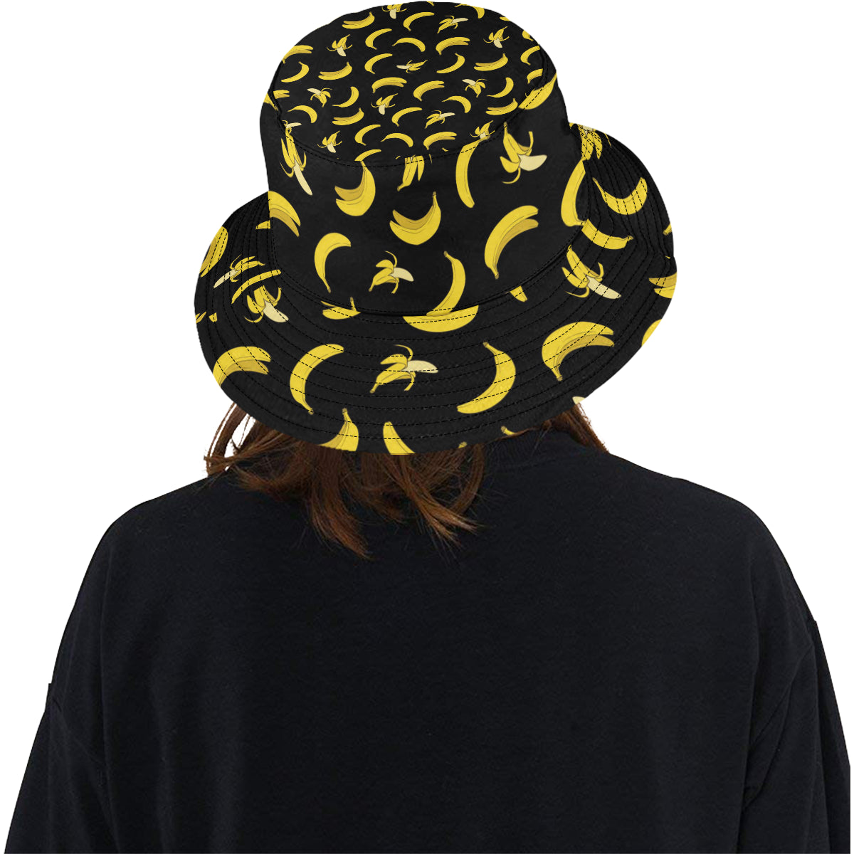 Banana Pattern Print Design BA05 Unisex Bucket Hat