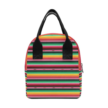 Mexican Blanket Classic Print Pattern Insulated Lunch Bag