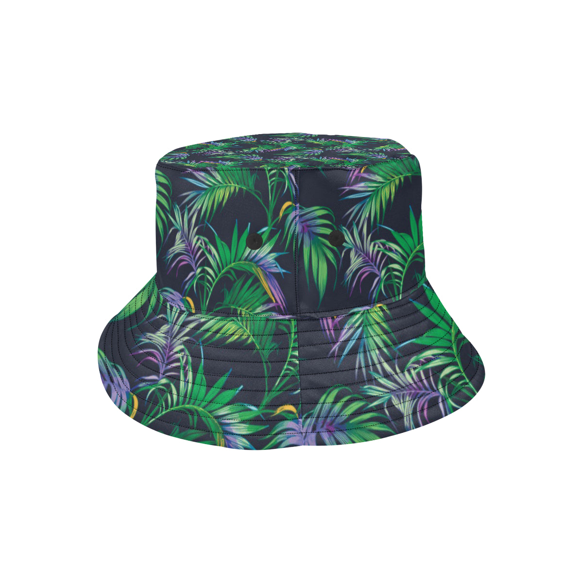 Palm Leaves Pattern Print Design PL04 Unisex Bucket Hat