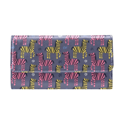 Zebra Print Design LKS303 Women's Trifold Wallet