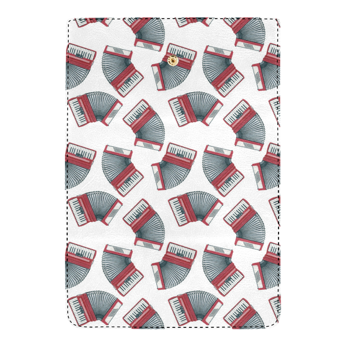 Accordion Pattern Print Design 03 Women's Trifold Wallet