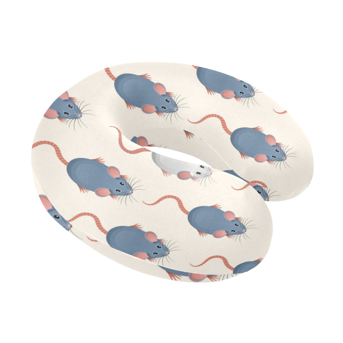 Rat Pattern Print Design 03 U-Shaped Travel Neck Pillow