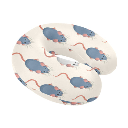 Rat Pattern Print Design 03 U-Shaped Travel Neck Pillow