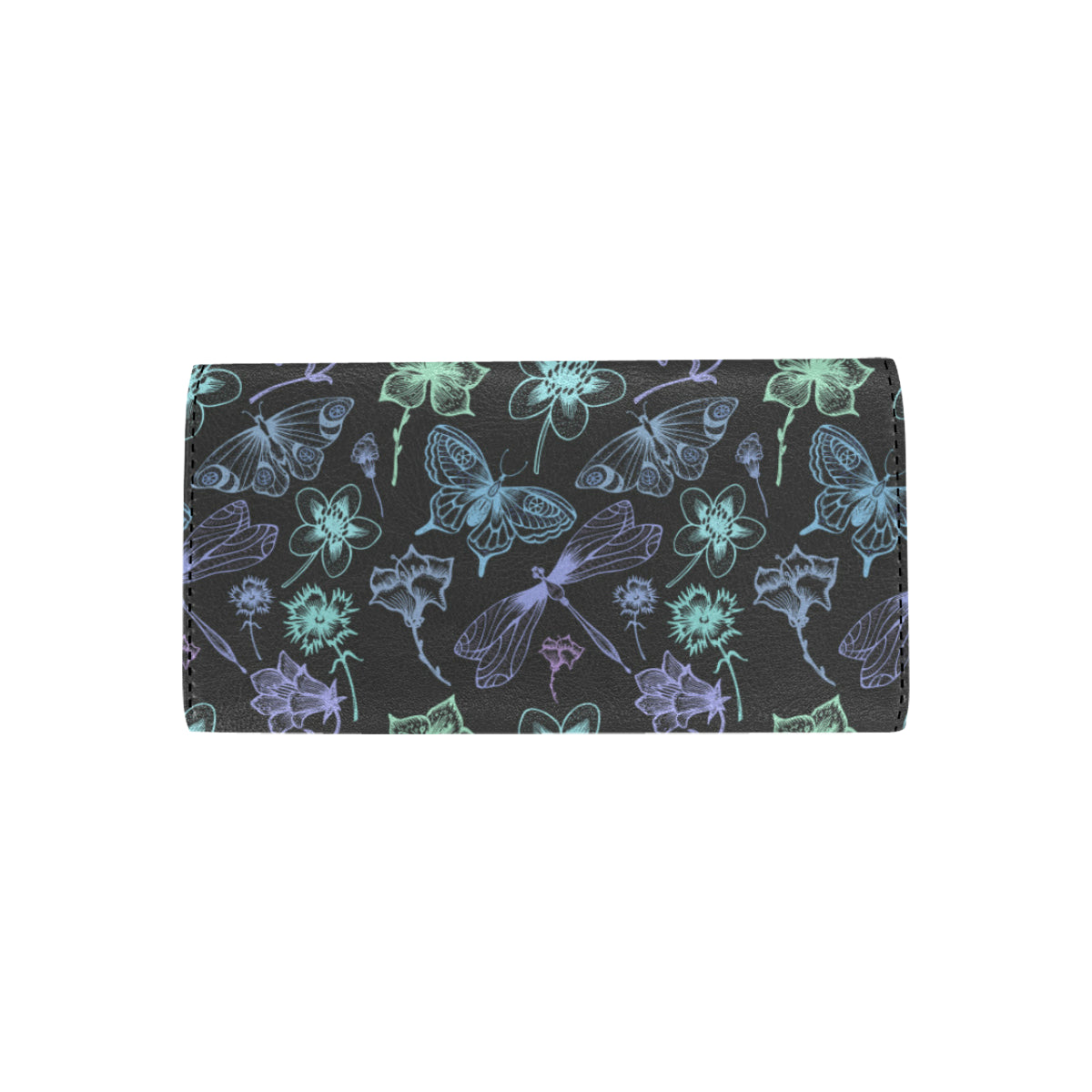 Butterfly Dragonfly Women's Trifold Wallet