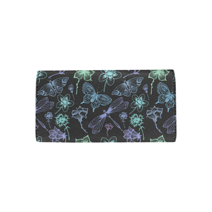 Butterfly Dragonfly Women's Trifold Wallet